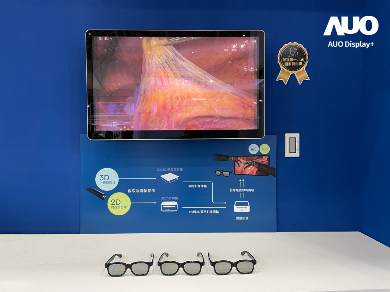 達擎寬視角3D醫療顯示器，協助醫護團隊成員於手術進行時，皆能看到一致性的3D影像，提高溝通效率，使手術更精準、快速完成達擎寬視角3D醫療顯示器，協助醫護團隊成員於手術進行時，皆能看到一致性的3D影像，提高溝通效率，使手術更精準、快速完成