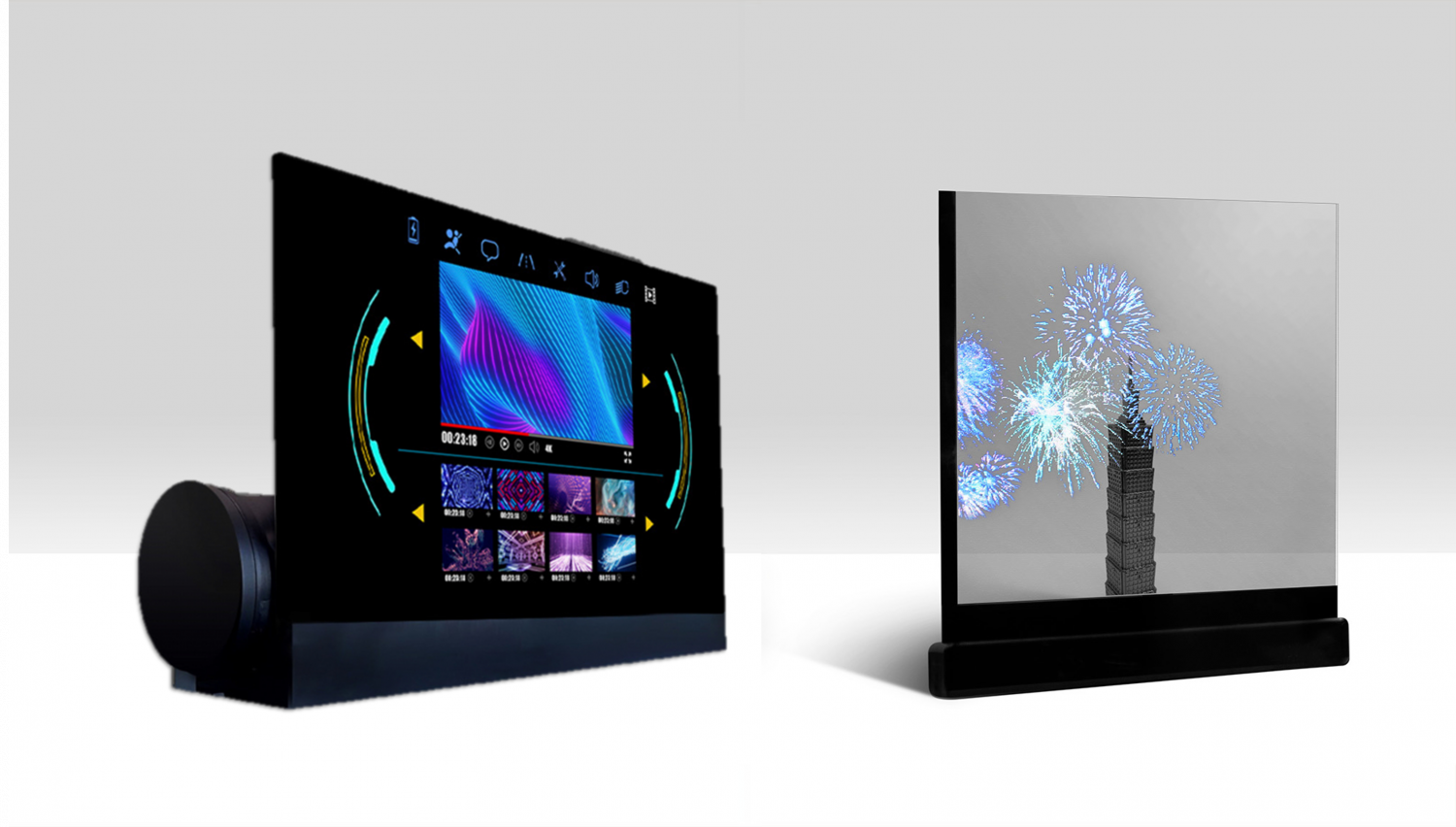 可卷式、折迭性、高透明